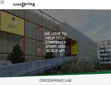 Tablet Screenshot of crosspring.com